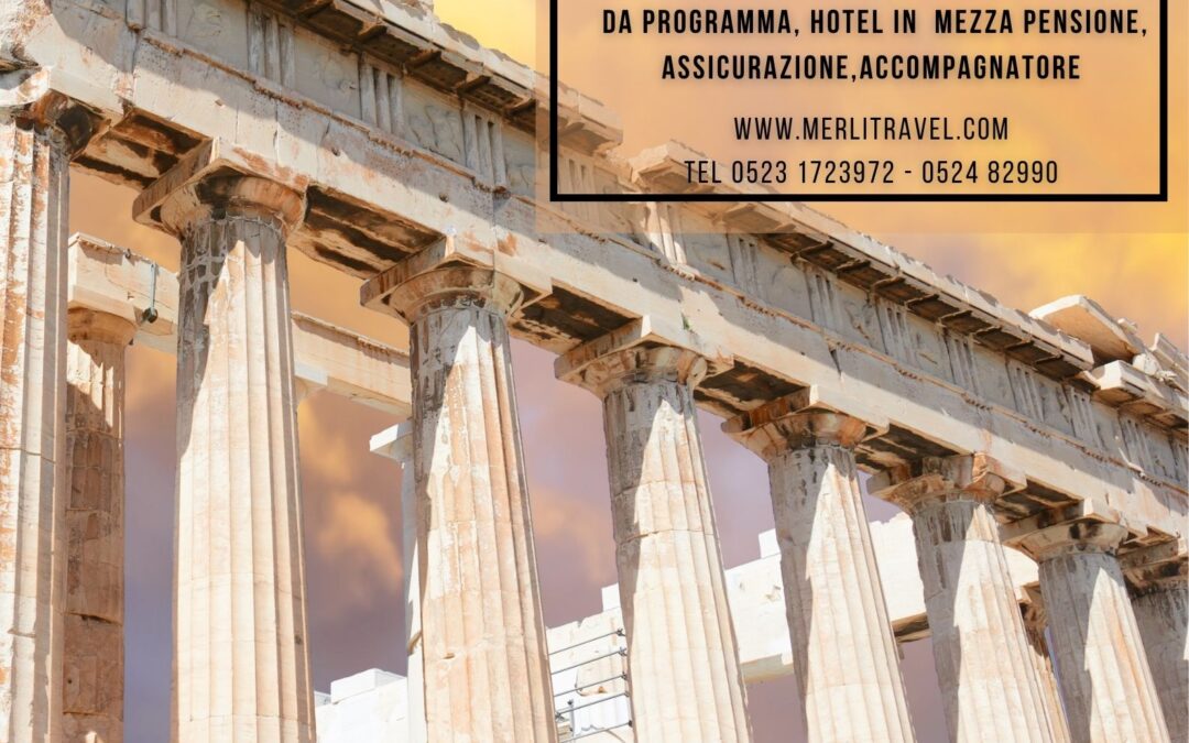 TOUR  GRECIA CLASSICA E METEORE dal 28 settembre al 4 ottobre
