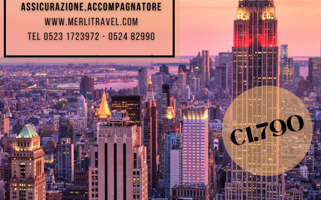 NEW YORK dal 27 agosto al 2 settembre
