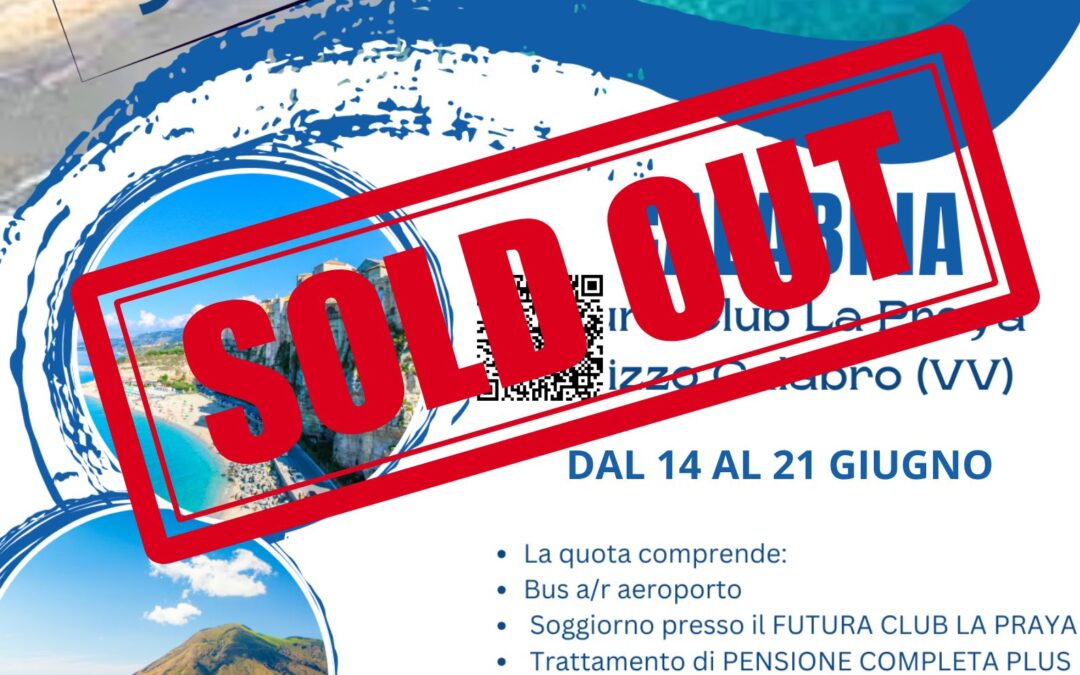 SOGGIORNO MARE LA PRAYA 14-21 giugno SOLD OUT!!